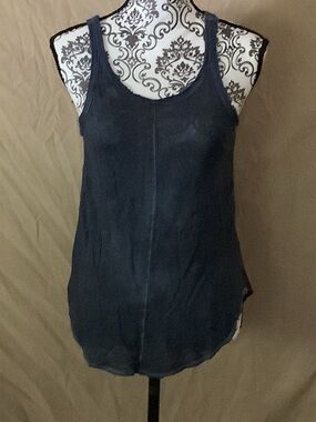 Chaser Deep Navy Scoop Tank Top